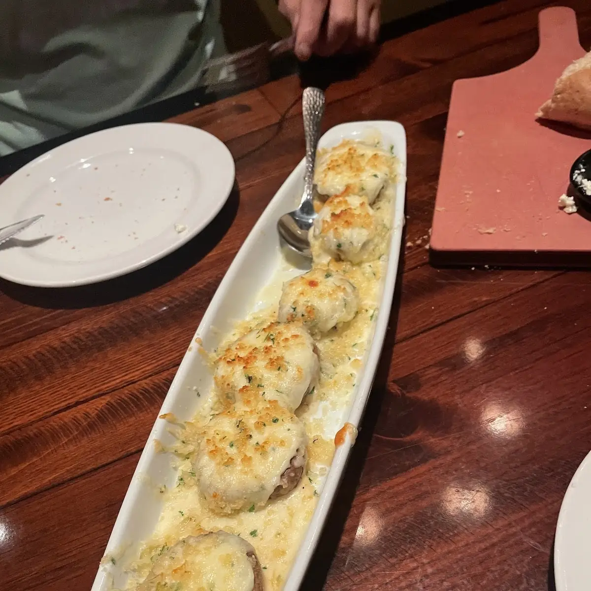 White Cheddar Stuffed Mushrooms