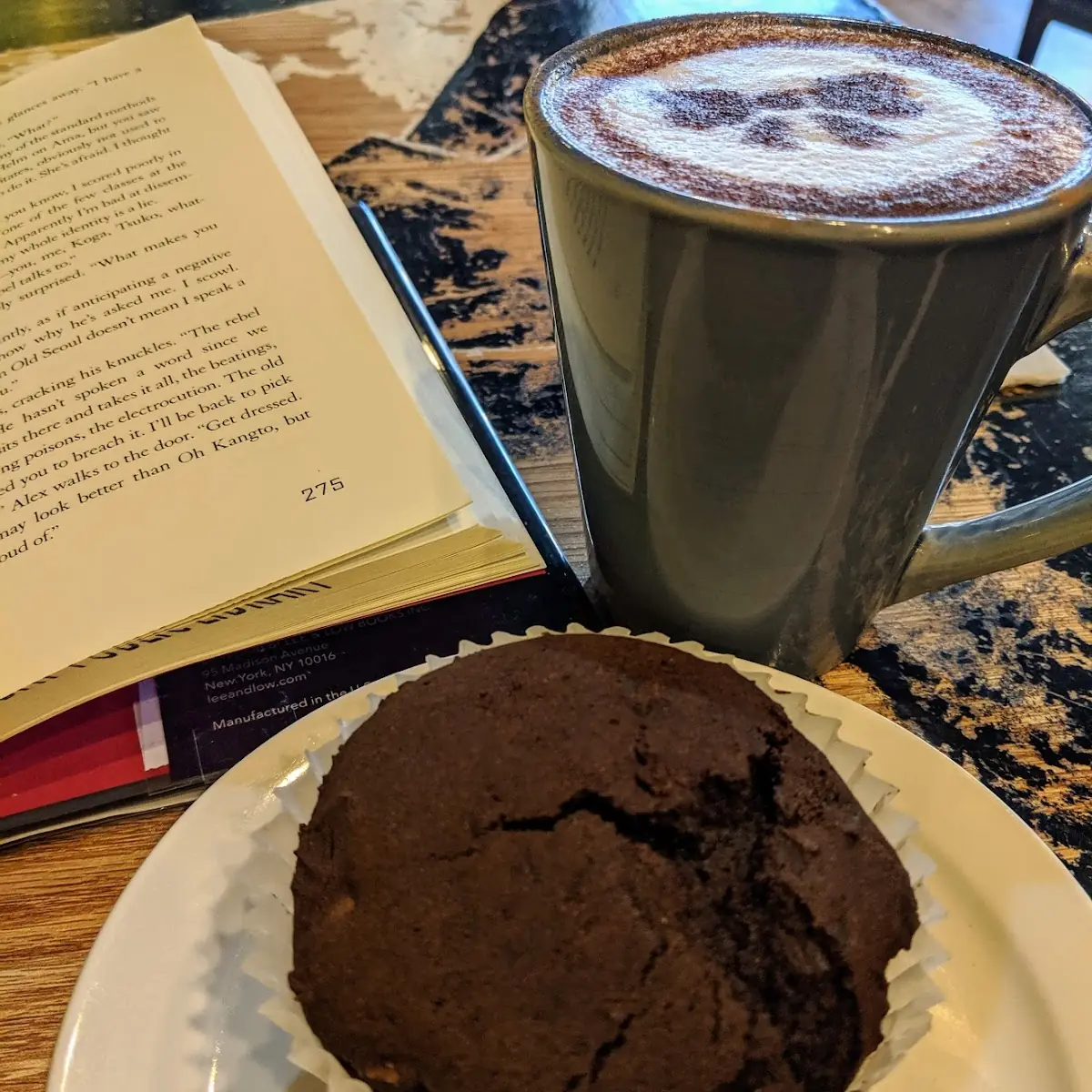 Gluten Free Double Chocolate Muffin and Chai Tea