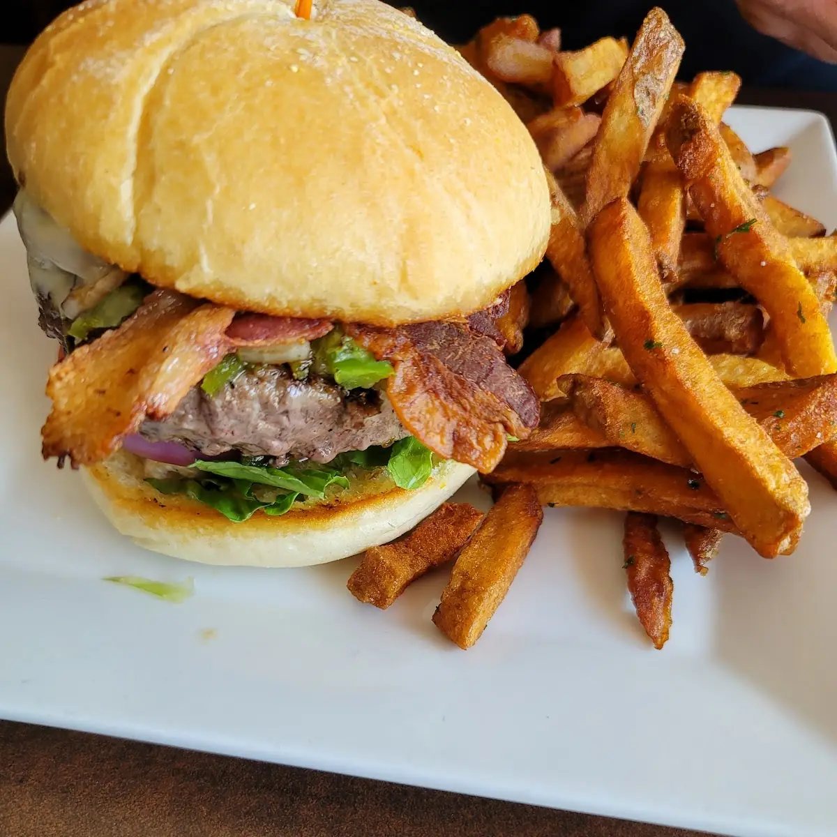 Hamburger and Fries