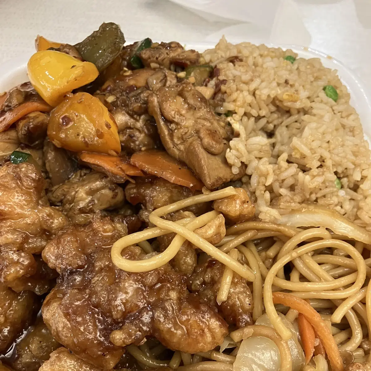 Orange Chicken Pepper Steak