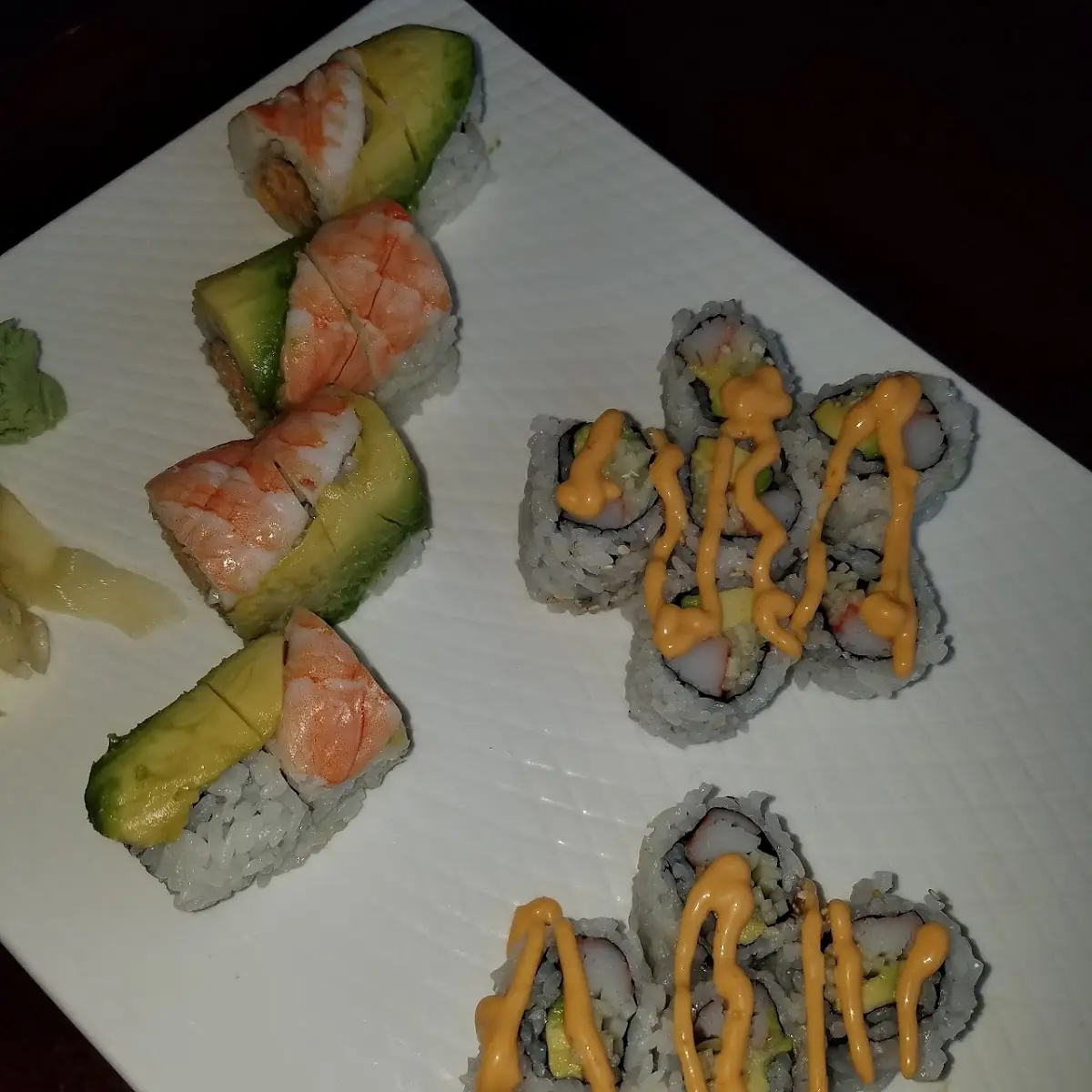 Honey Roll and Spicy California Roll