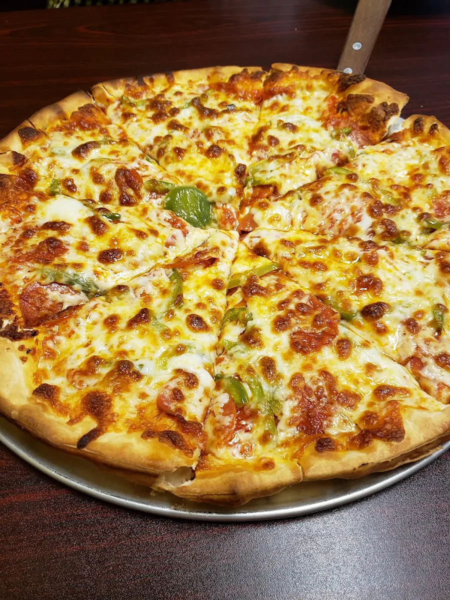 Pepperoni Pizza with Bell Pepper