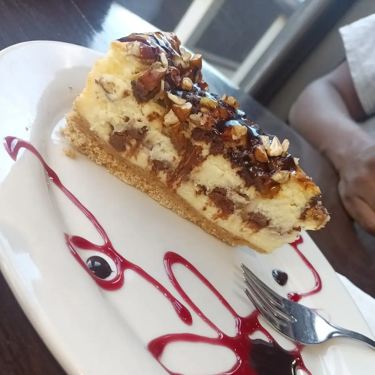 Turtle Cheesecake Slice