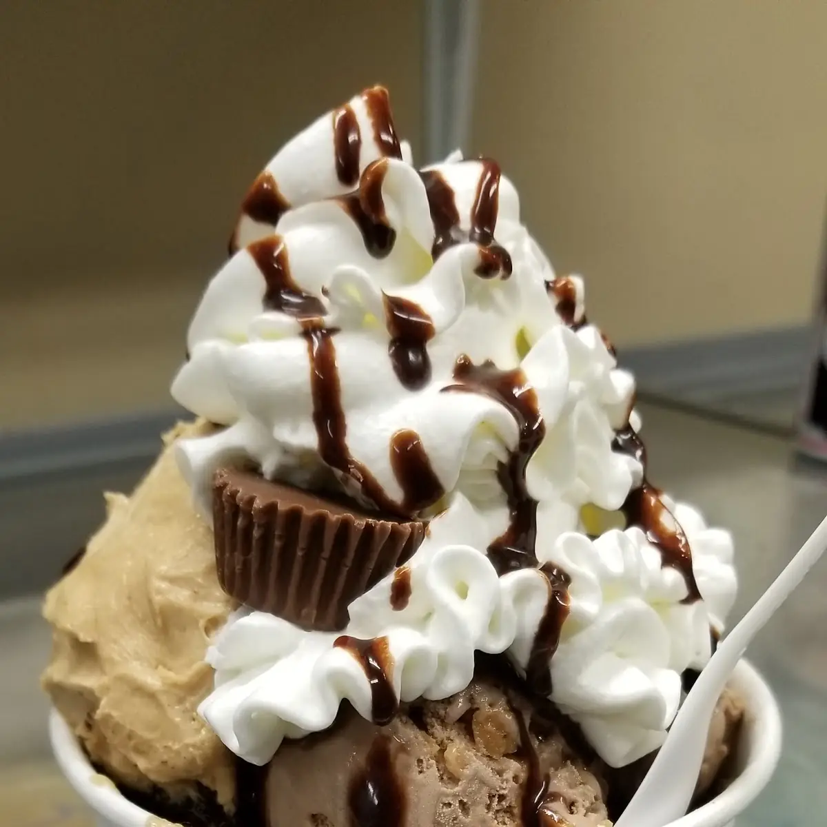 Reese's Peanut Butter Chocolate Cupcake Sundae