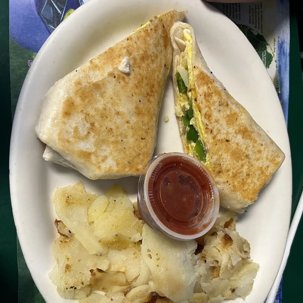 Breakfast Burrito with Home Fries