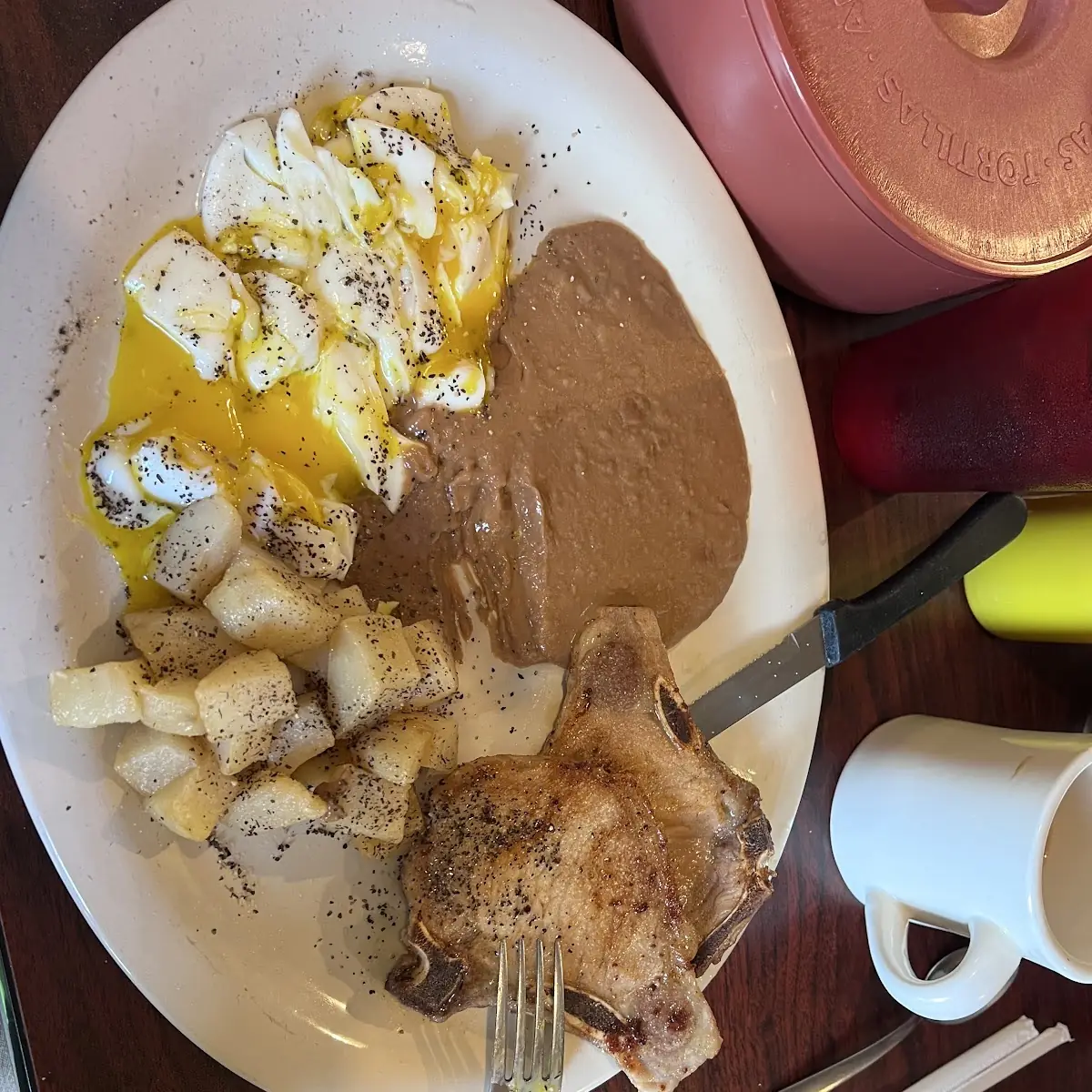 Pork Chop Breakfast Plate