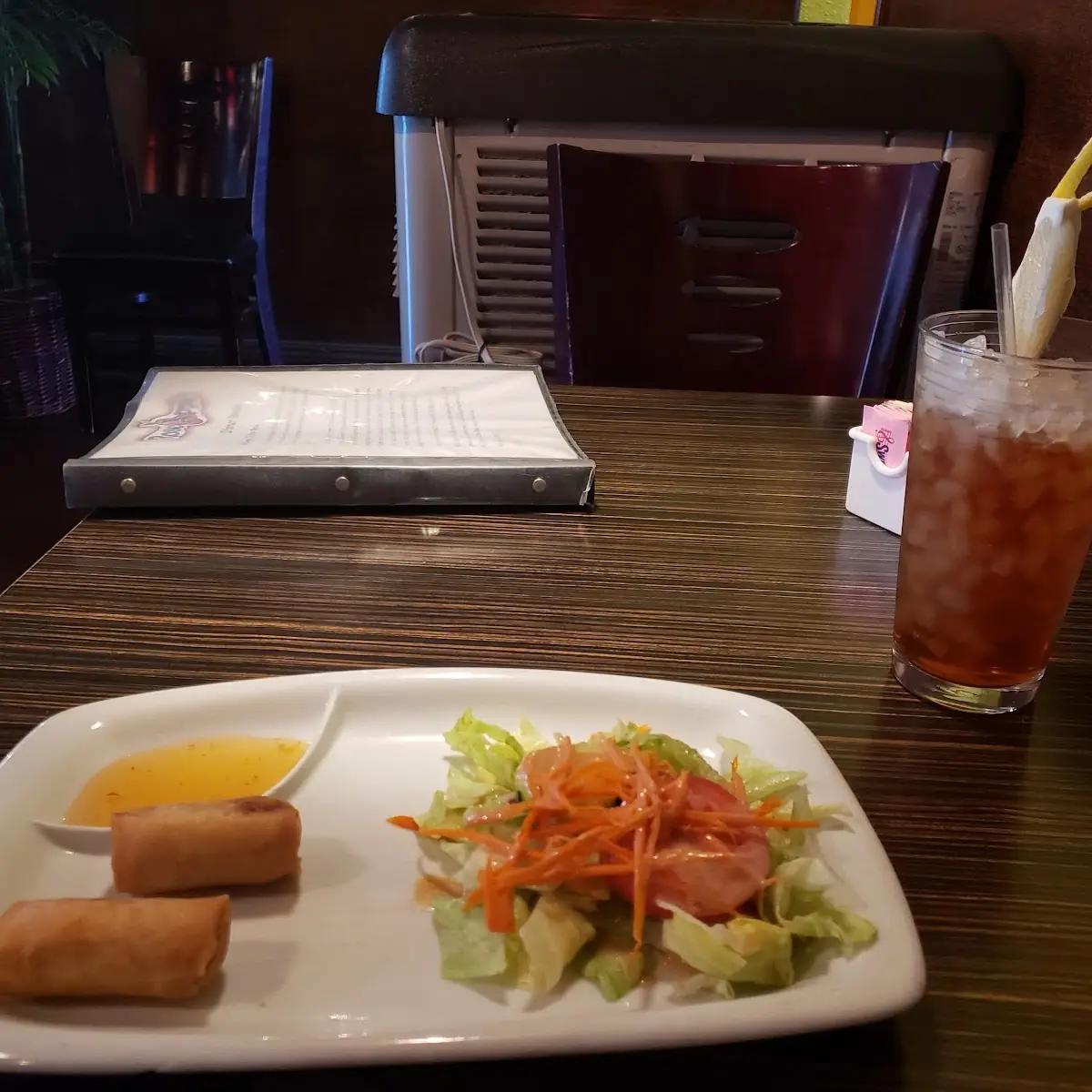 Lunch Special Salad and Egg Rolls