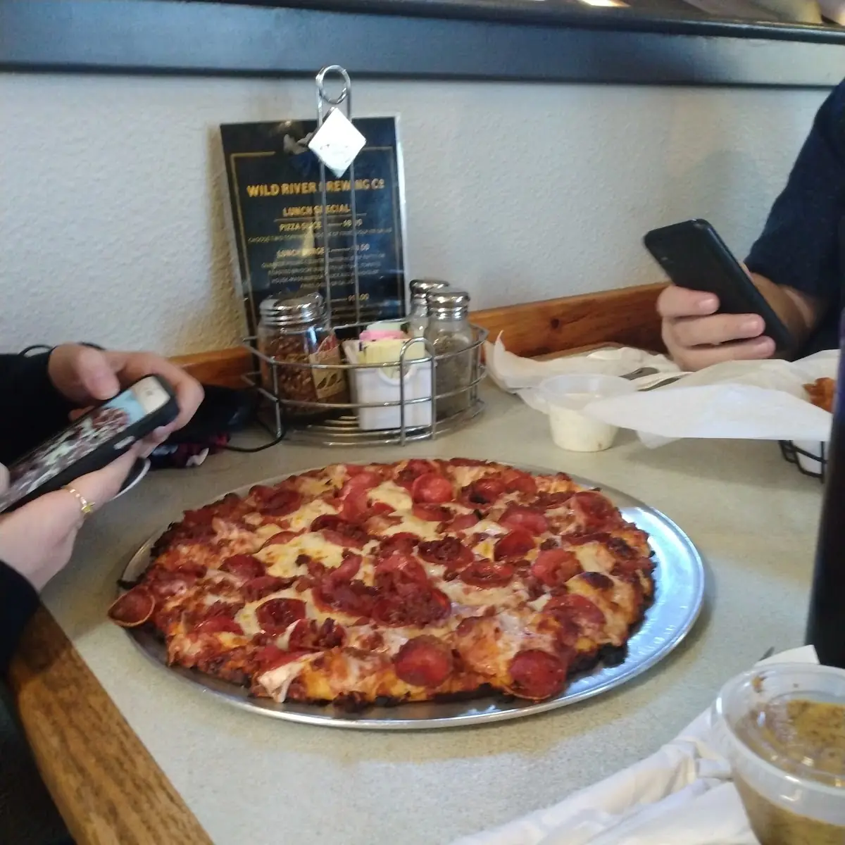 Thin Crust Pepperoni and Bacon Pizza