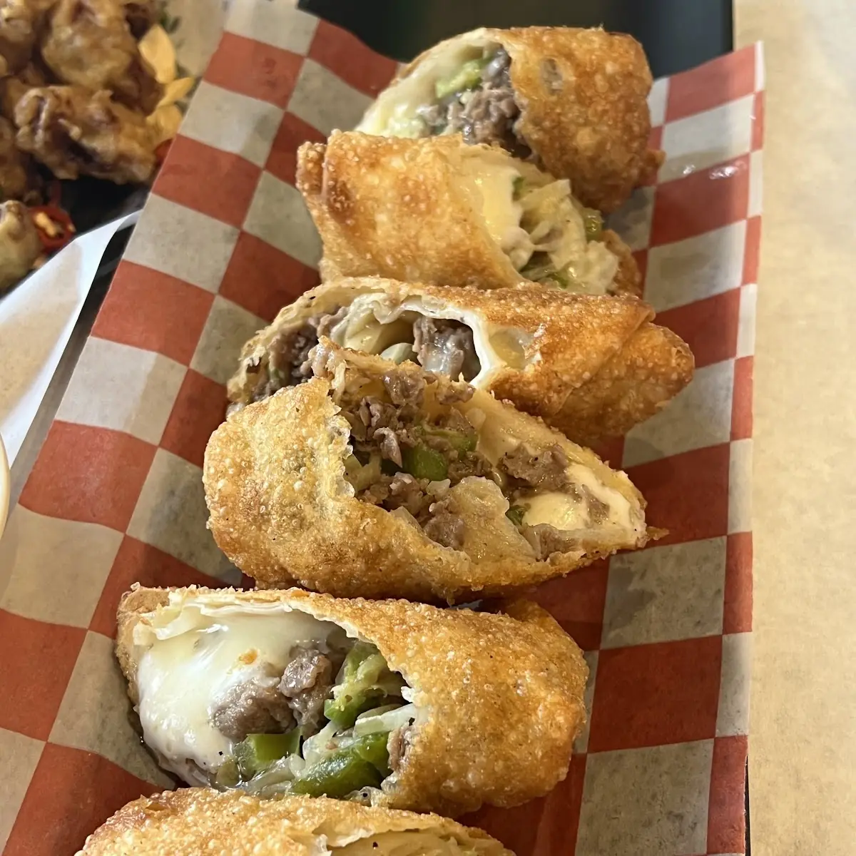Philly Cheesesteak Eggroll