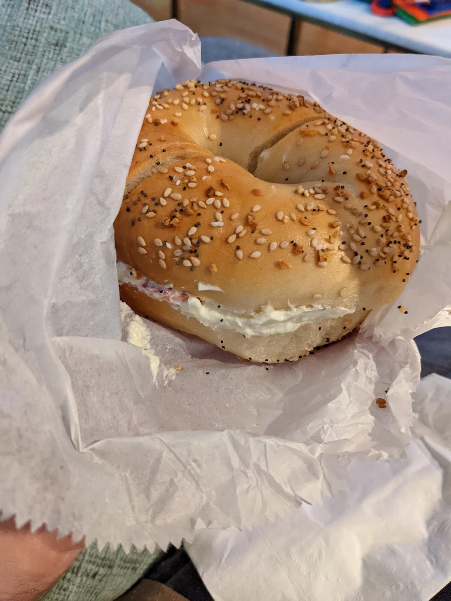 Everything Bagel with Cream Cheese
