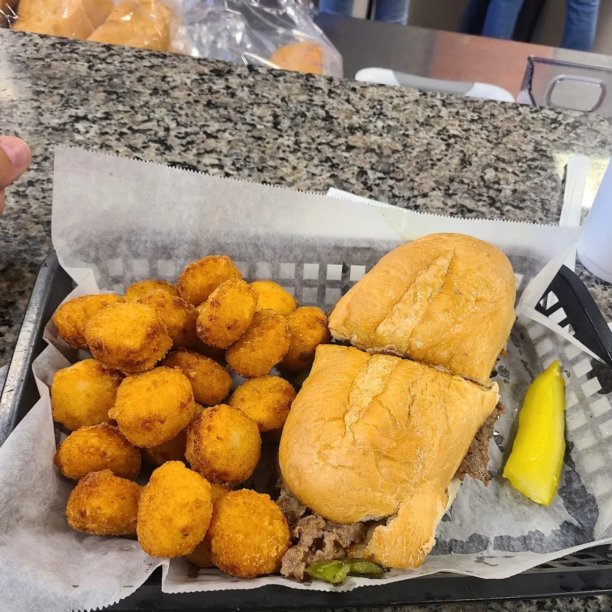 Philly Cheese Steak and Potato Tots