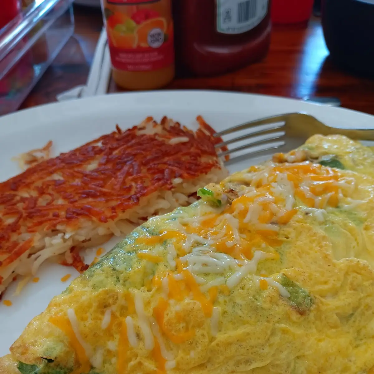 Vegetable & Cheese Omelet