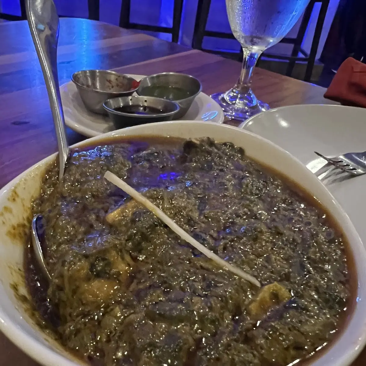Shrimp Saag (Spinach)