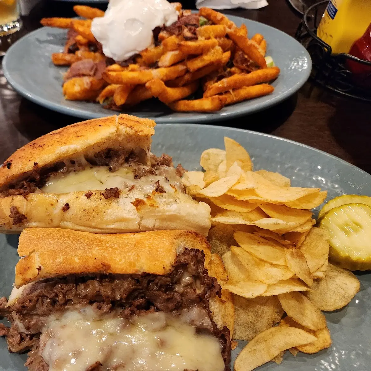 Cheese Steak with Fried Onions