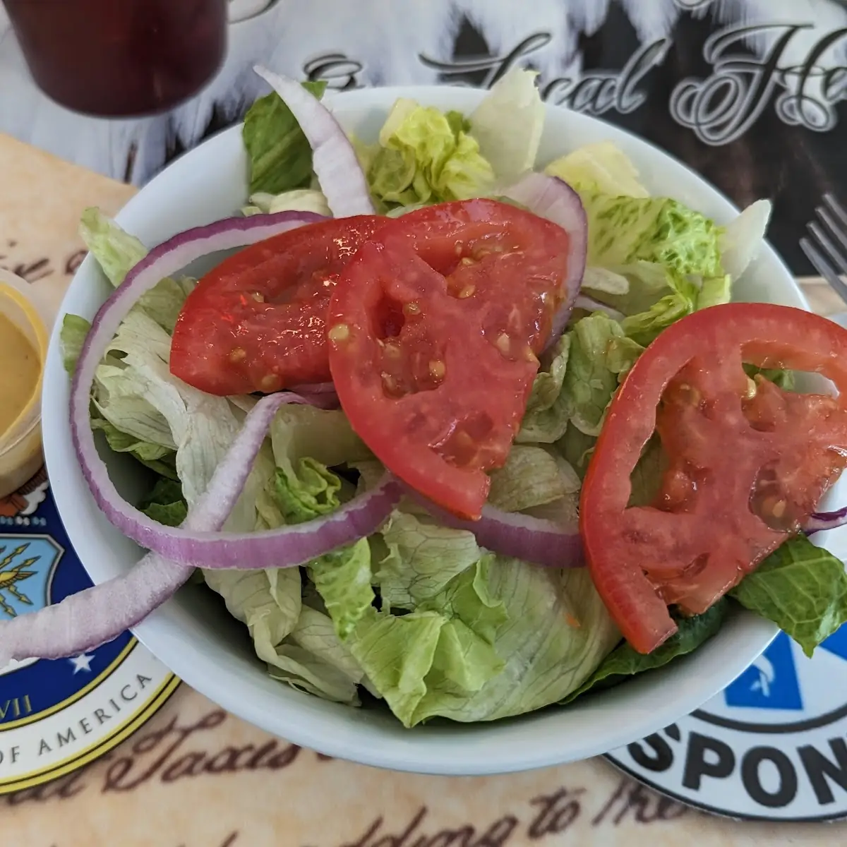 Side Salad w Honey Mustard Dressing