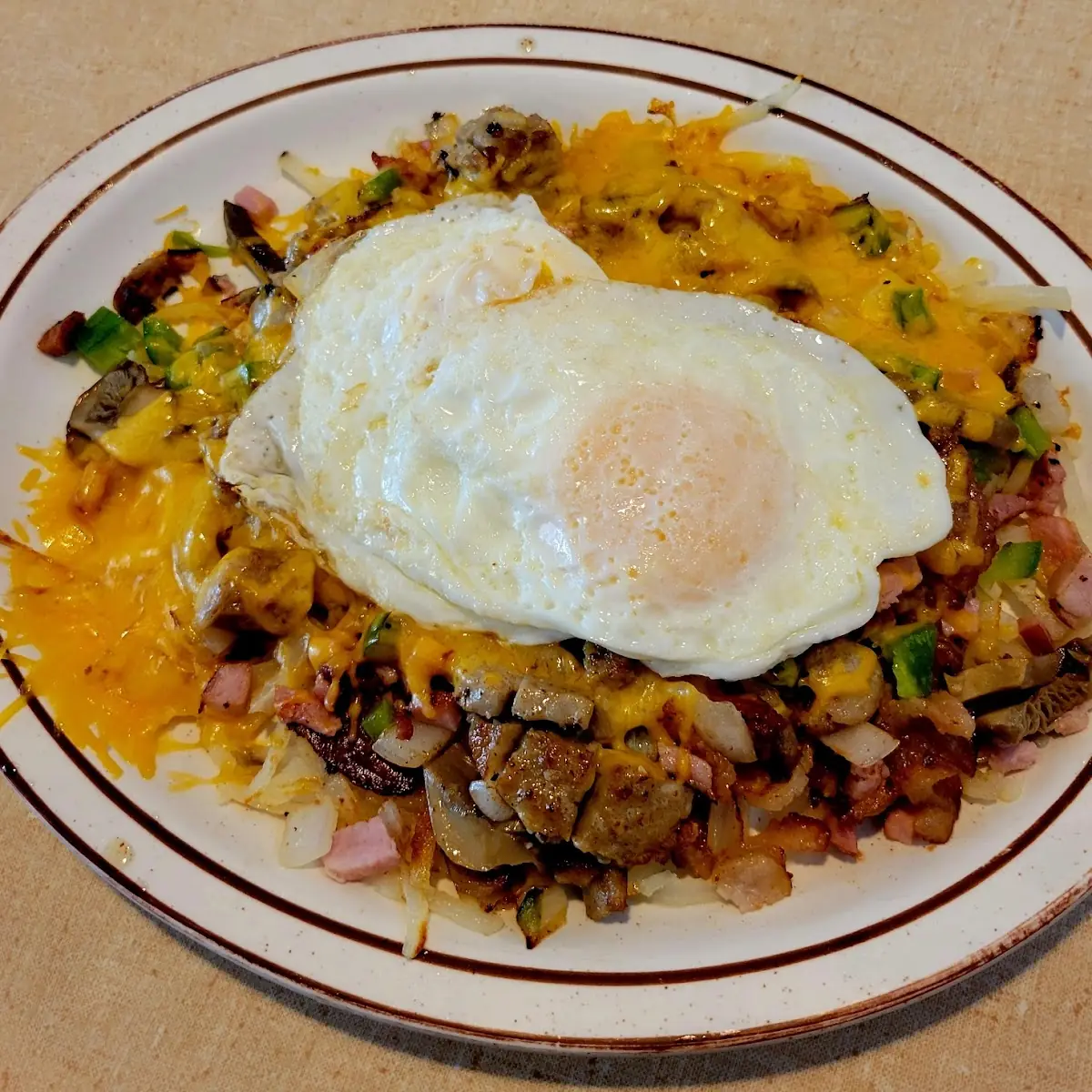 Loaded Hash browns