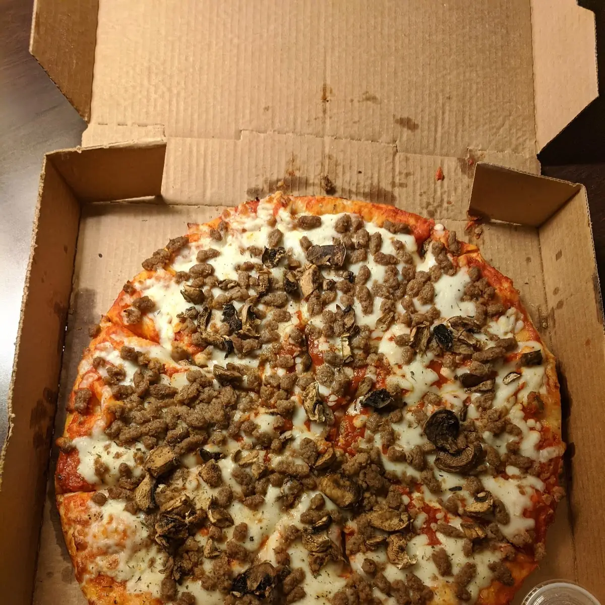 Beef and Mushroom Pizza