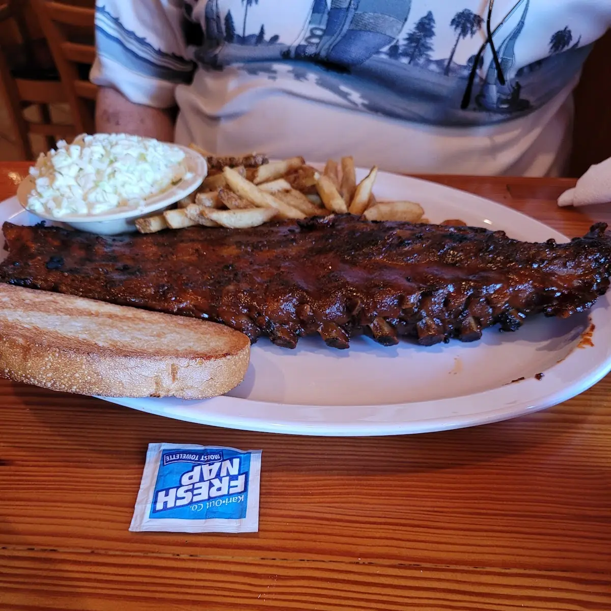 Full Rack of Baby Back Ribs Dinner