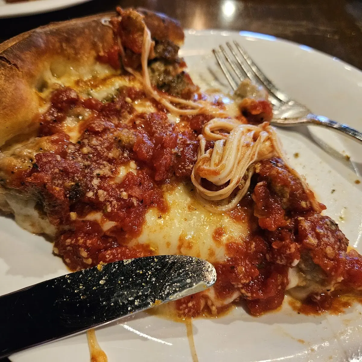Deep Dish Pizza Slice