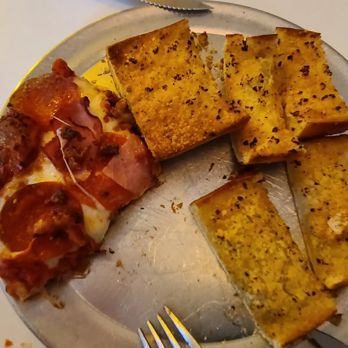 Garlic Bread and Pizza