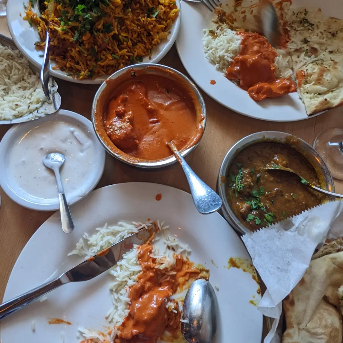 Butter Chicken Lamb Curry Chicken Biryani