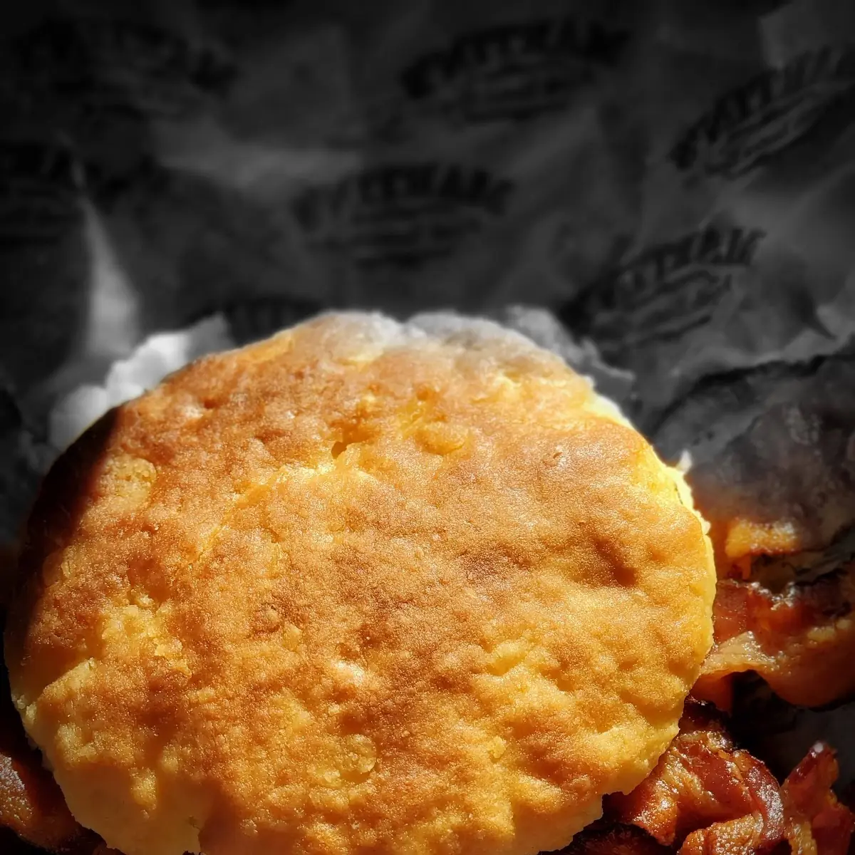 Bacon Egg Biscuit with Extra Bacon