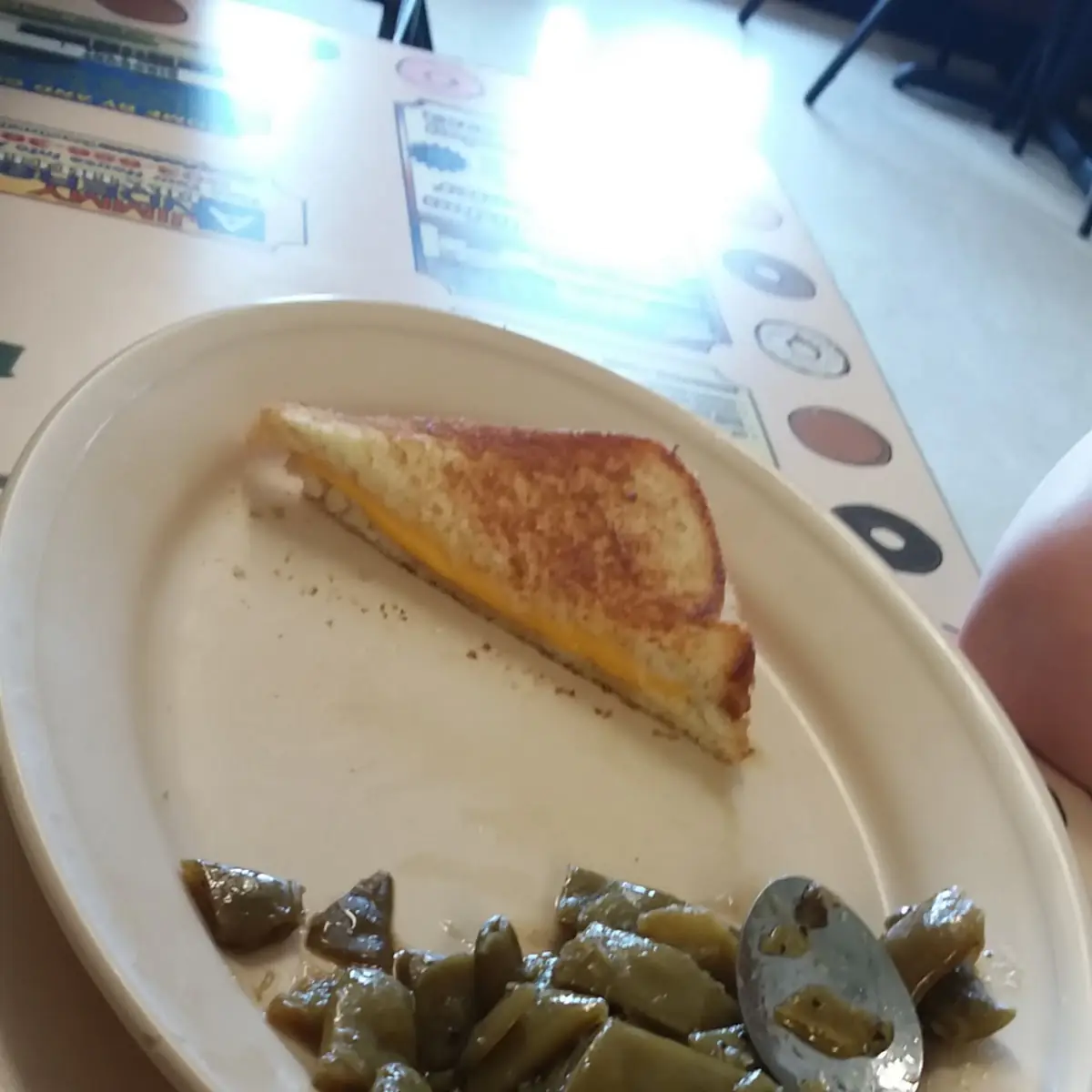Kids Grilled Cheese and Green Beans