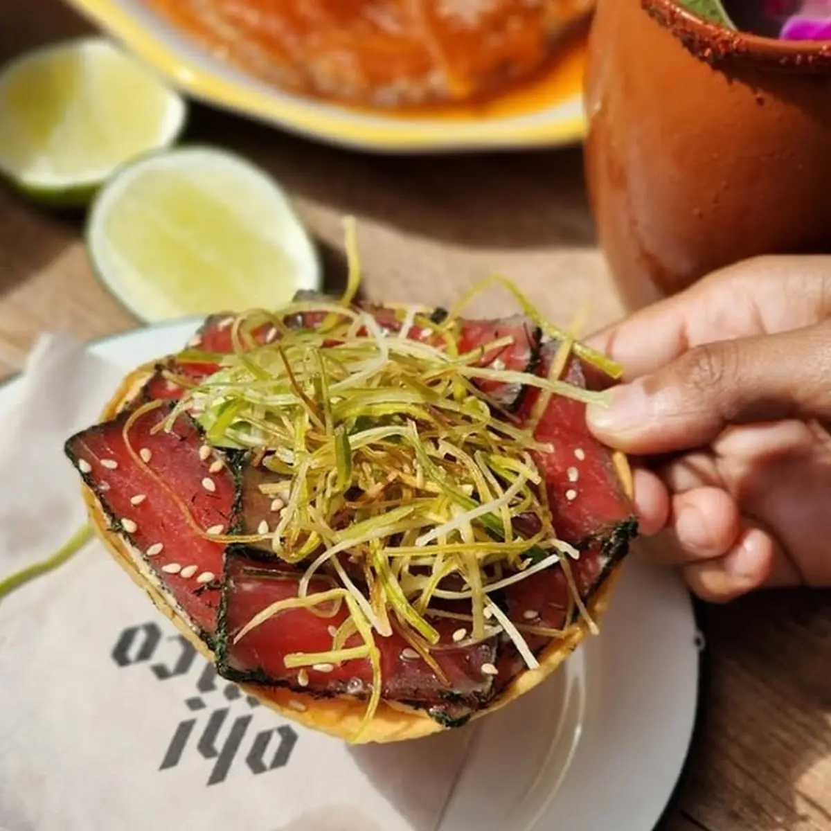 Fresh Seared Tuna Loin Tostadas