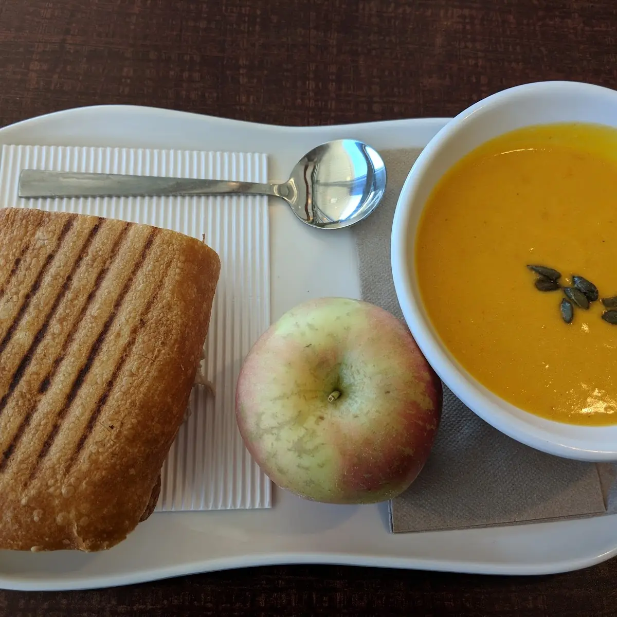 Cuban Panini and Autumn Squash Soup