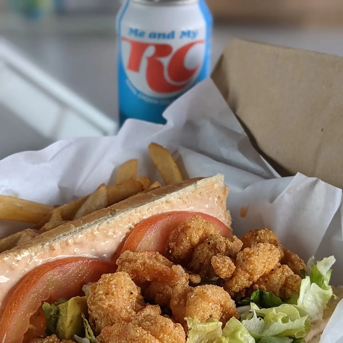 Shrimp PO Boy with Fries