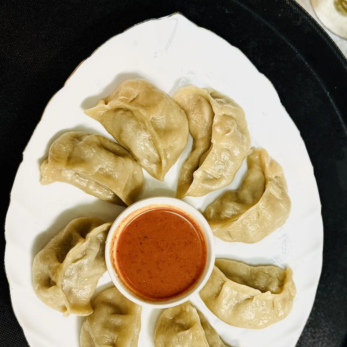 Steamed Dumplings with Dipping Sauce