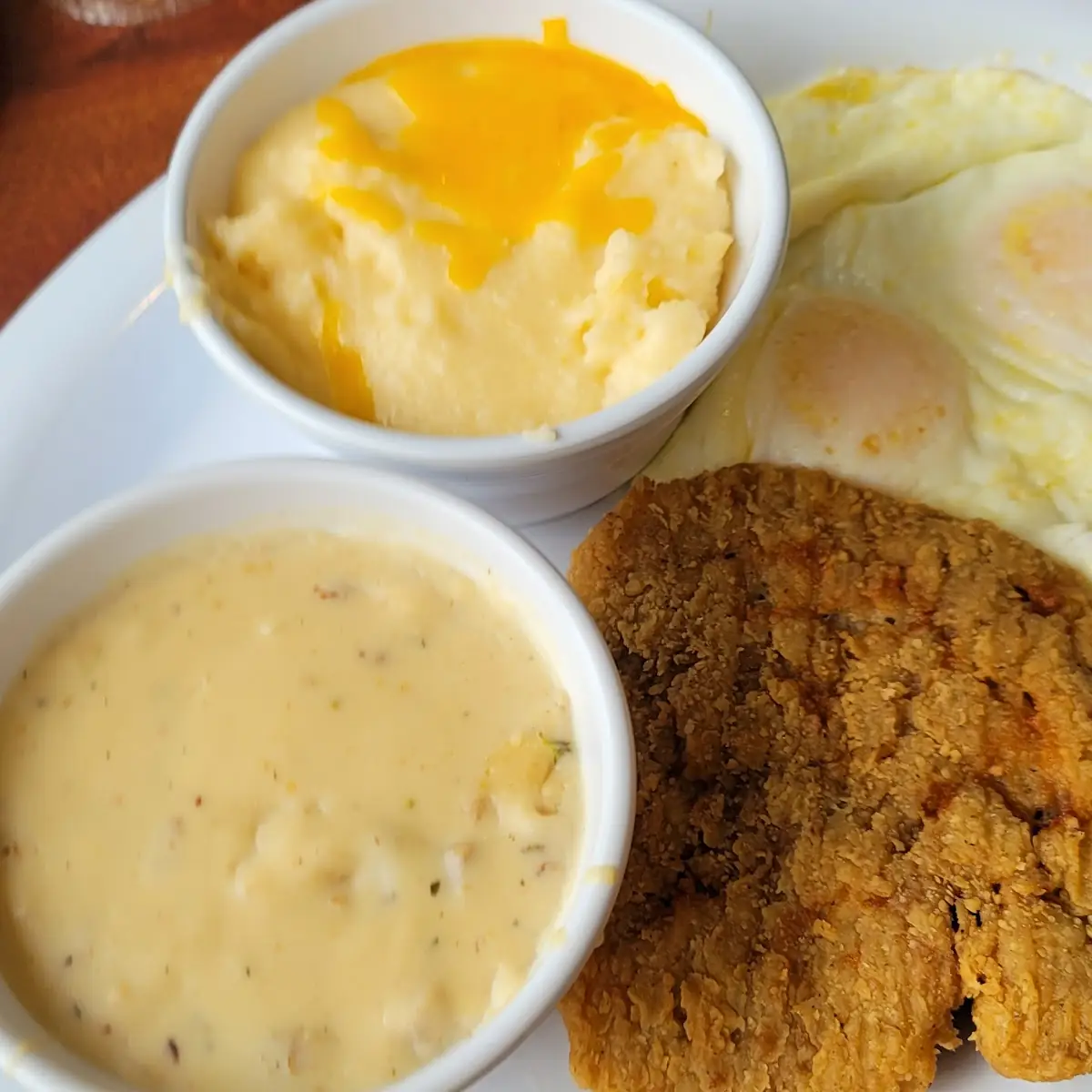 Country Fried Steak and Eggs