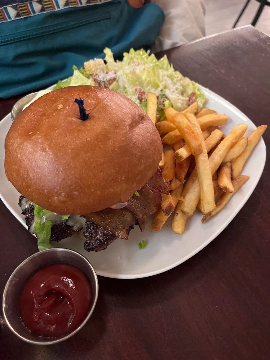 Grass-Fed Burger and Fries