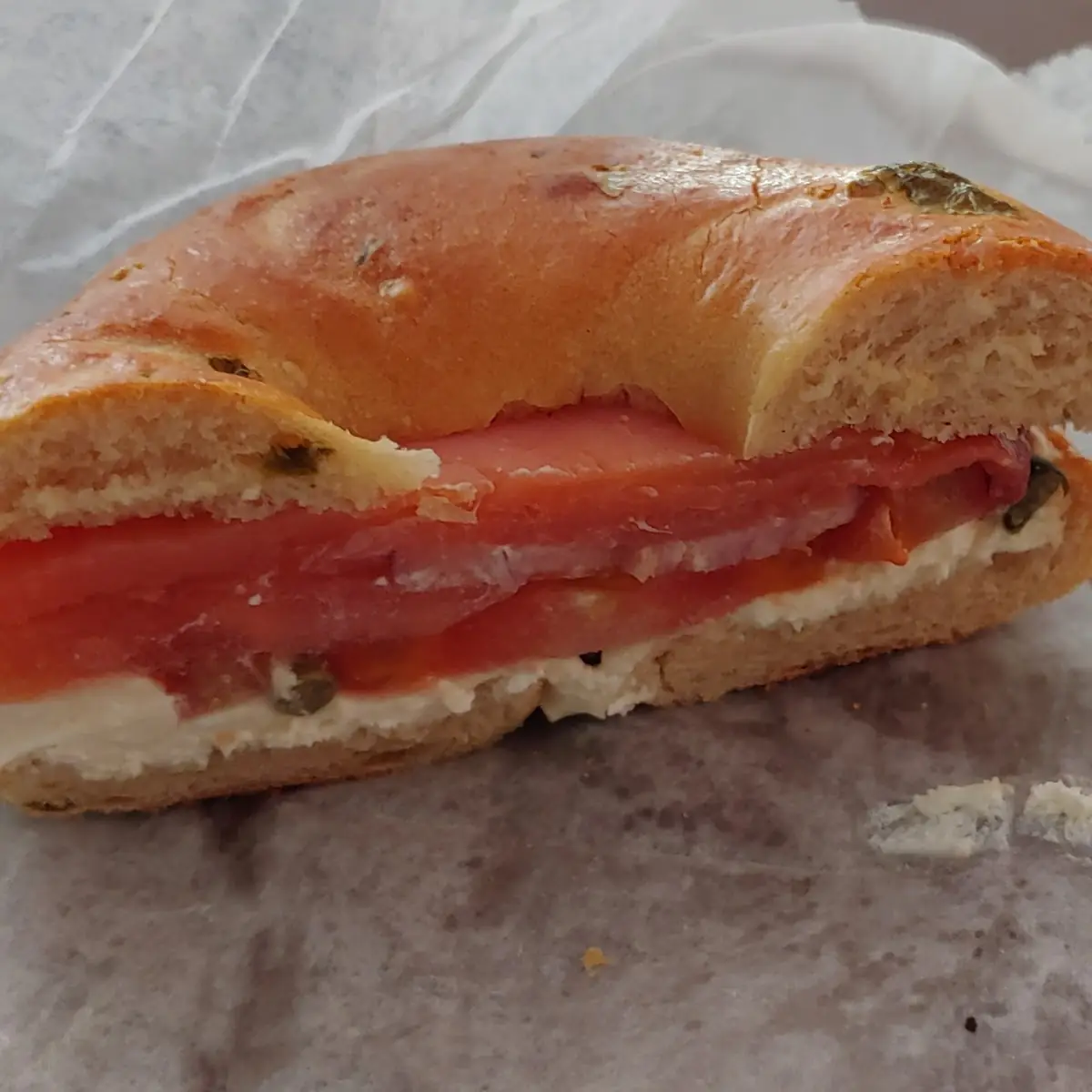 Lox and Bagel with Cream Cheese