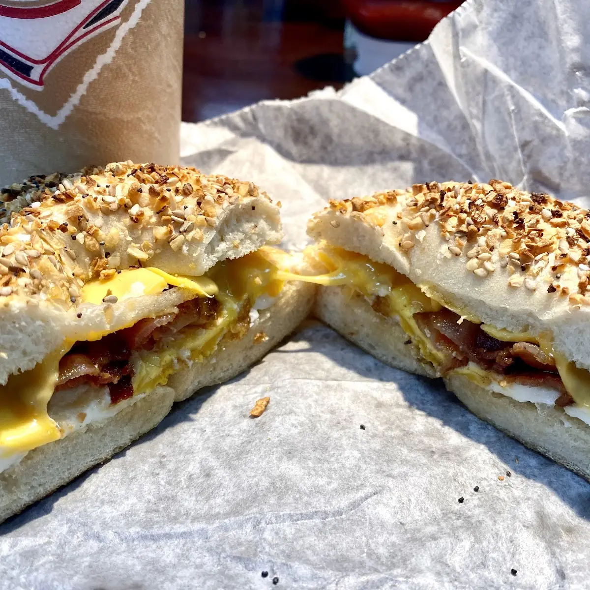 Sausage Egg and Cheese Bagel Sandwich