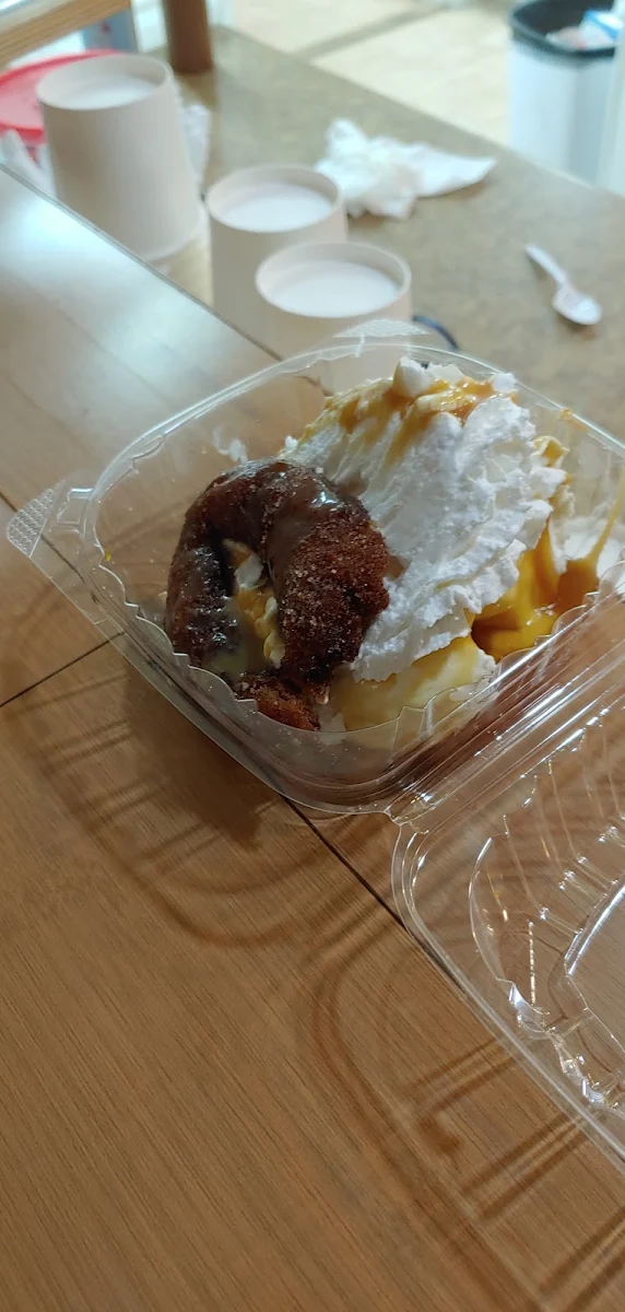 Banana Split with Apple Cider Doughnut