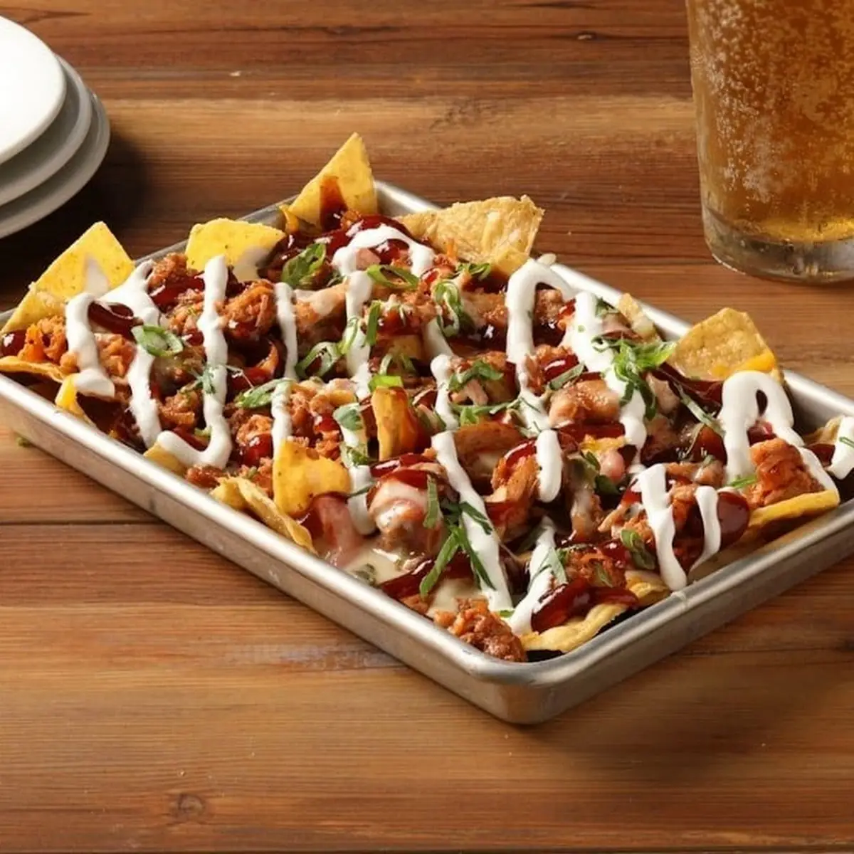 BBQ Chicken Nachos Large