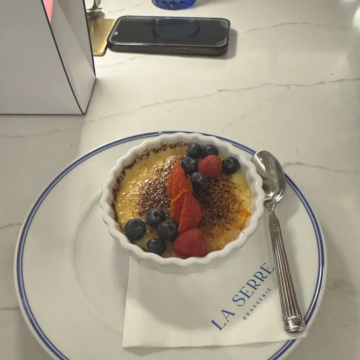 Crème Brûlée with Fresh Berries