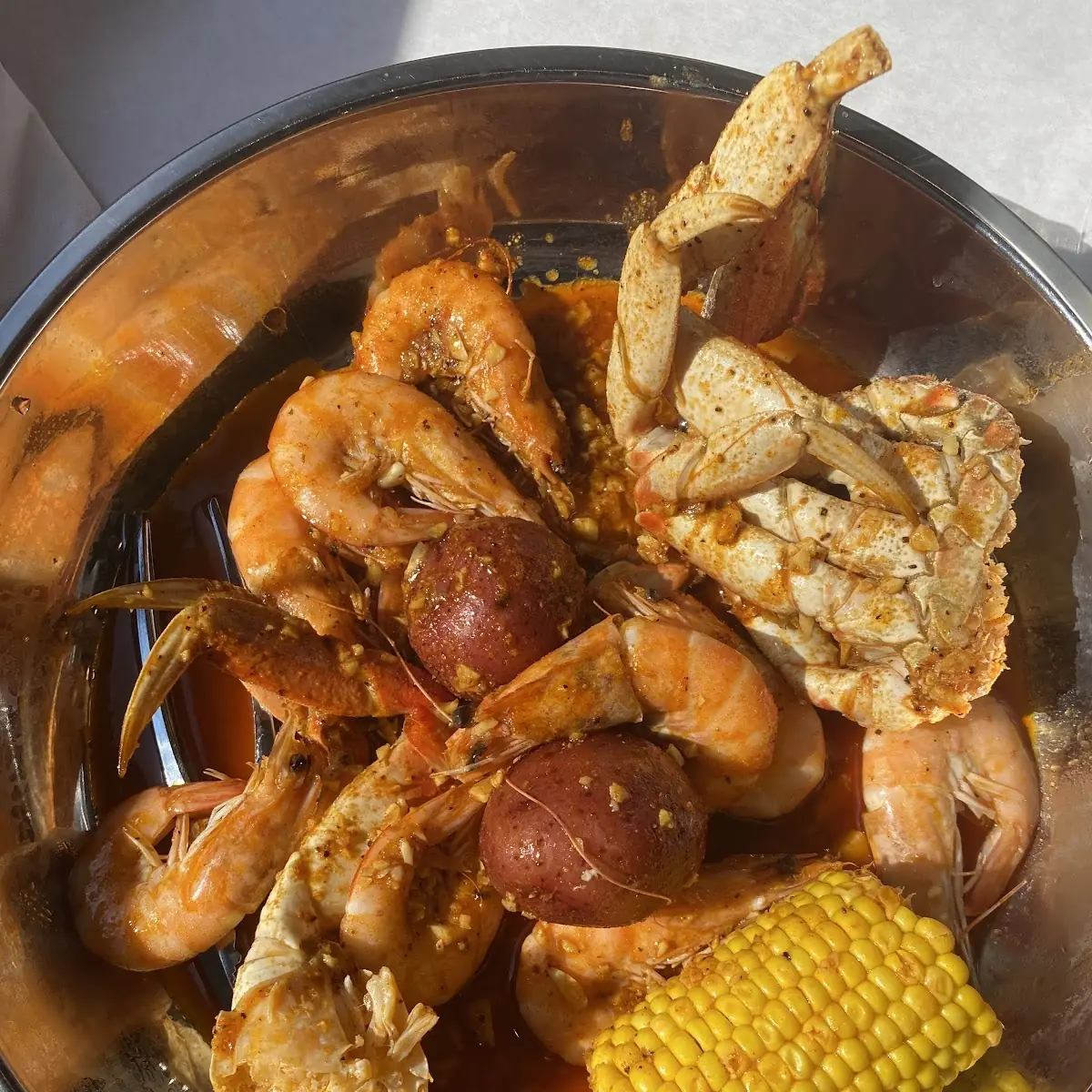 Boiled Shrimp with 1 Corn and 1 Potato
