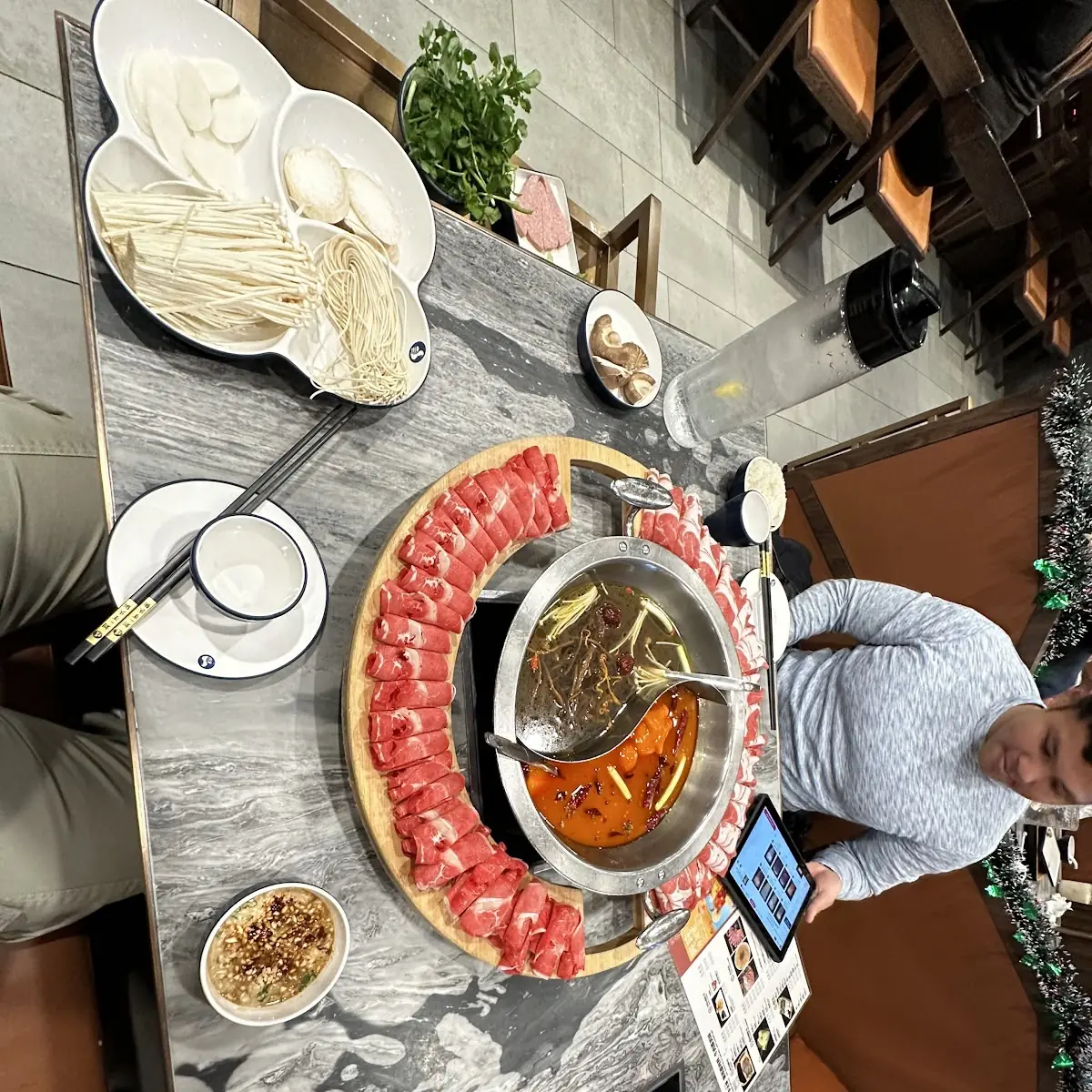 Broth Hot Pot with Sliced Beef