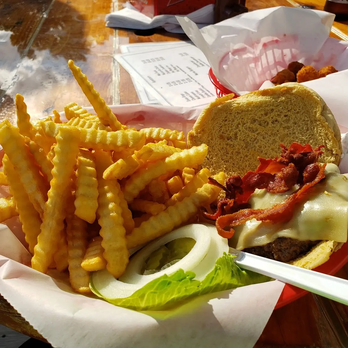 Bacon Cheeseburger with Fries