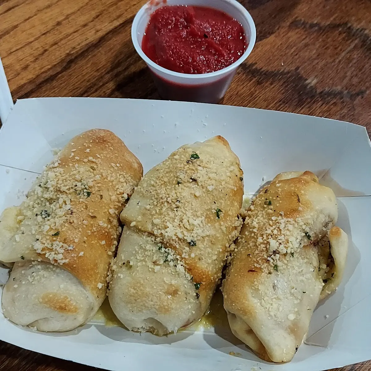 Pepperoni Rolls with Marinara Sauce