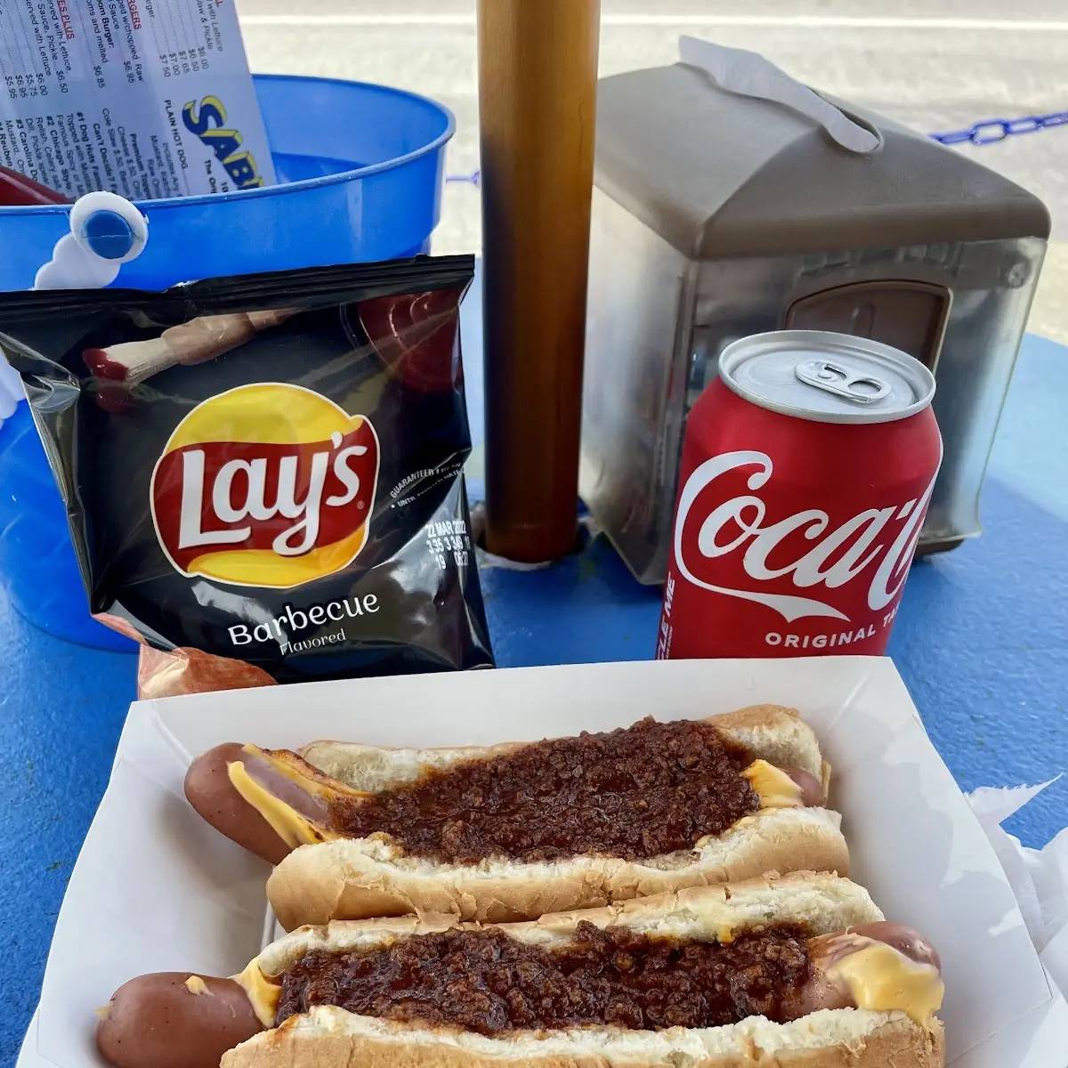 Chili Dog and Cheese