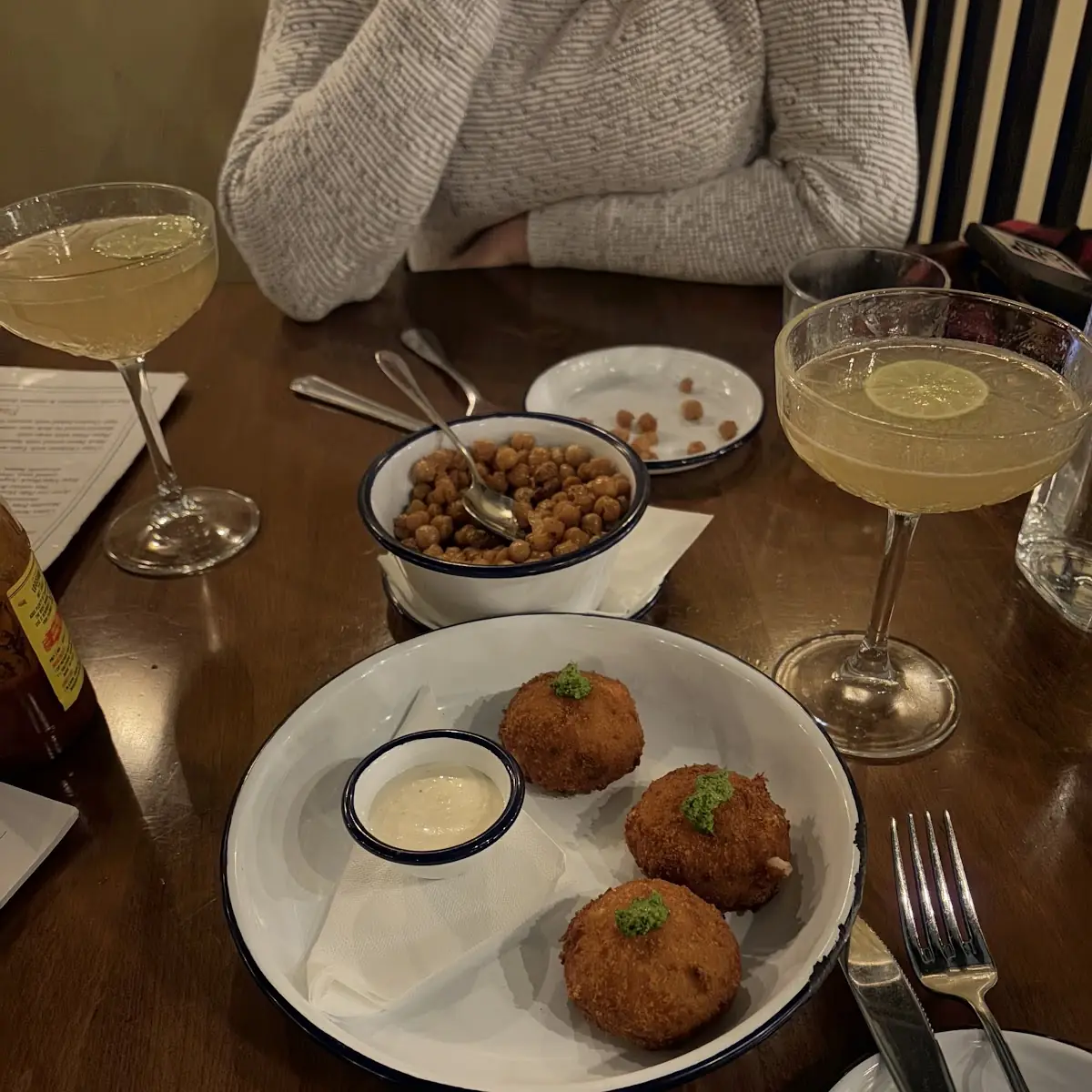 Ham & Cheese Croquetas Tossed in Chimicurri