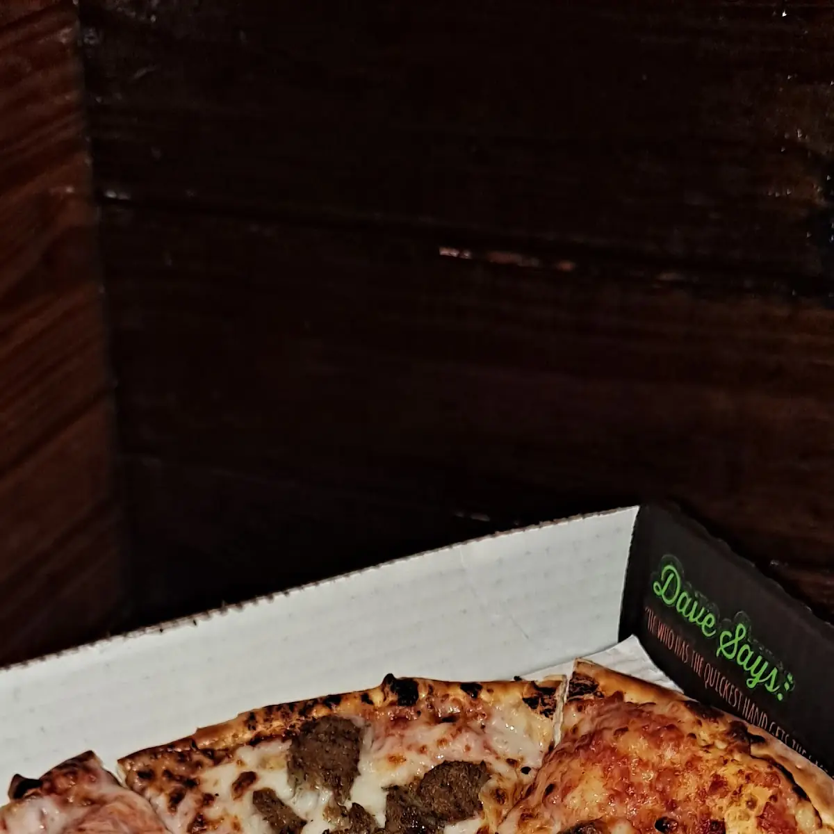 Small Thin Crust Pizza with Meatballs