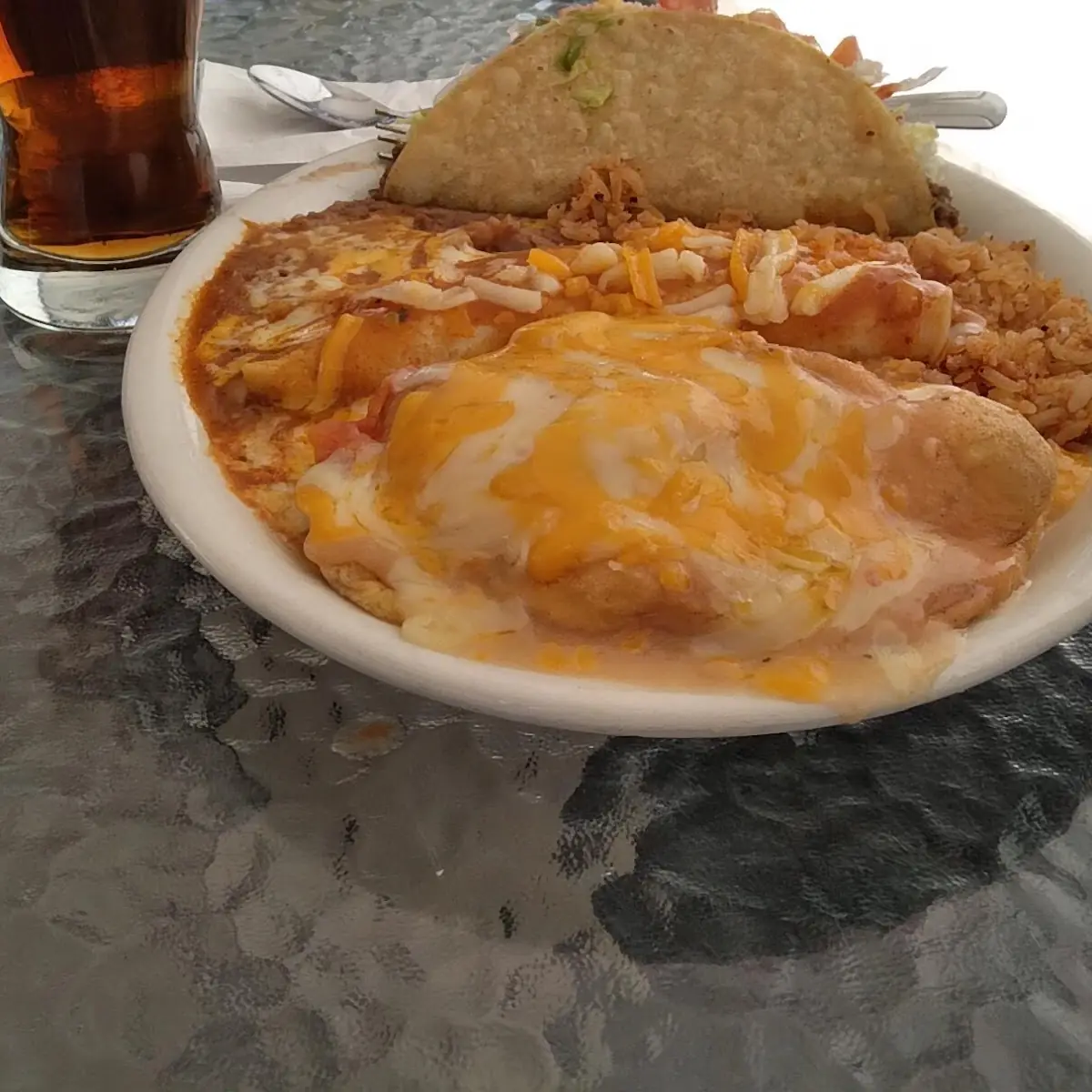 Chile Relleno Rice and Beans