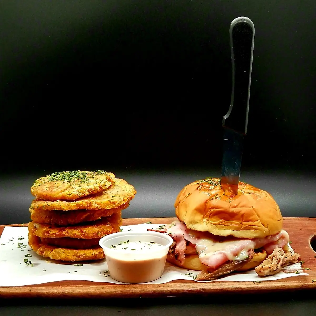 Pickleback Burger