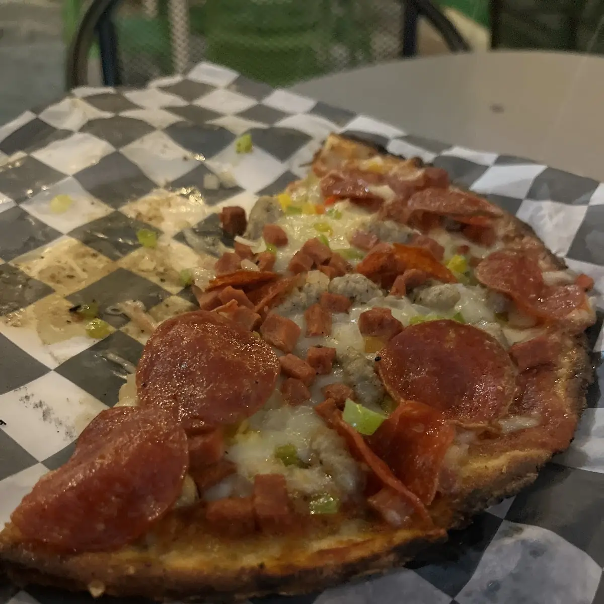 Meat Lovers on a Califlower Crust