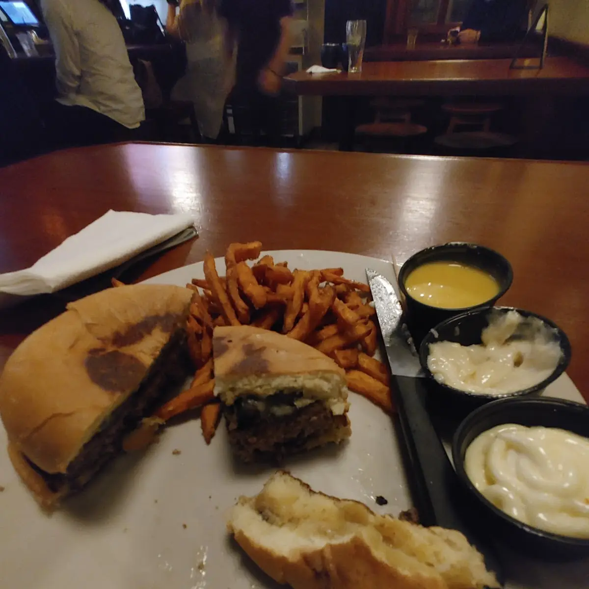 Mushroom and Swiss Burger