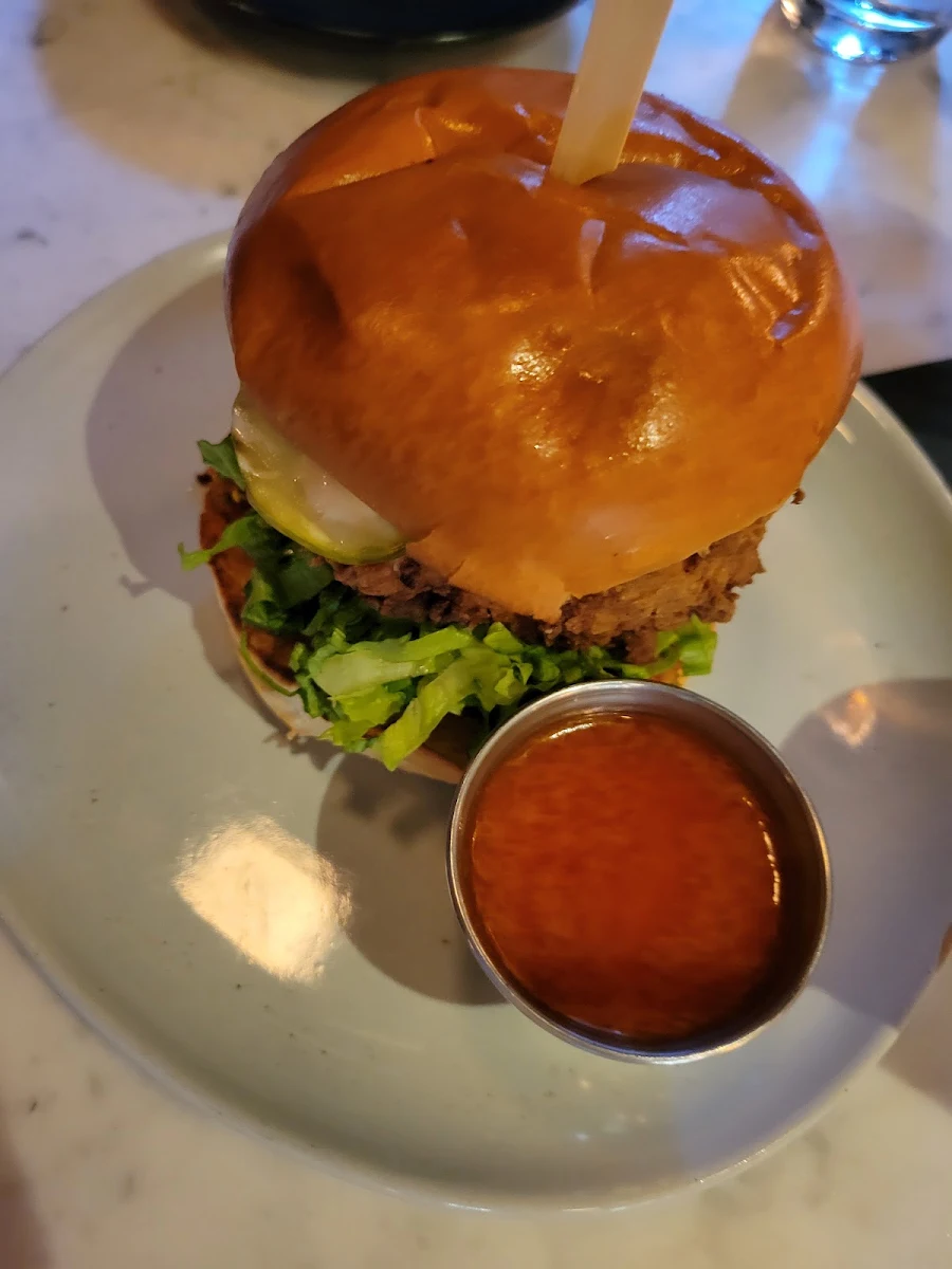 Chicken Sando with Hot Sauce